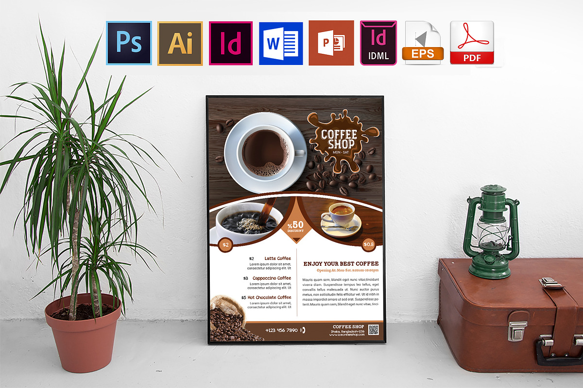 Poster | Coffee Shop Vol-01 in Flyer Templates - product preview 8