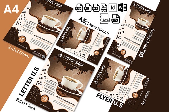 Coffee Shop Flyer Vol-02 in Flyer Templates - product preview 2