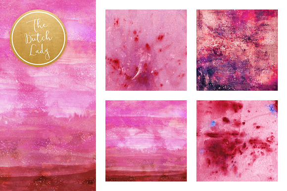 Purple Splotch Scrapbook Papers in Textures - product preview 2