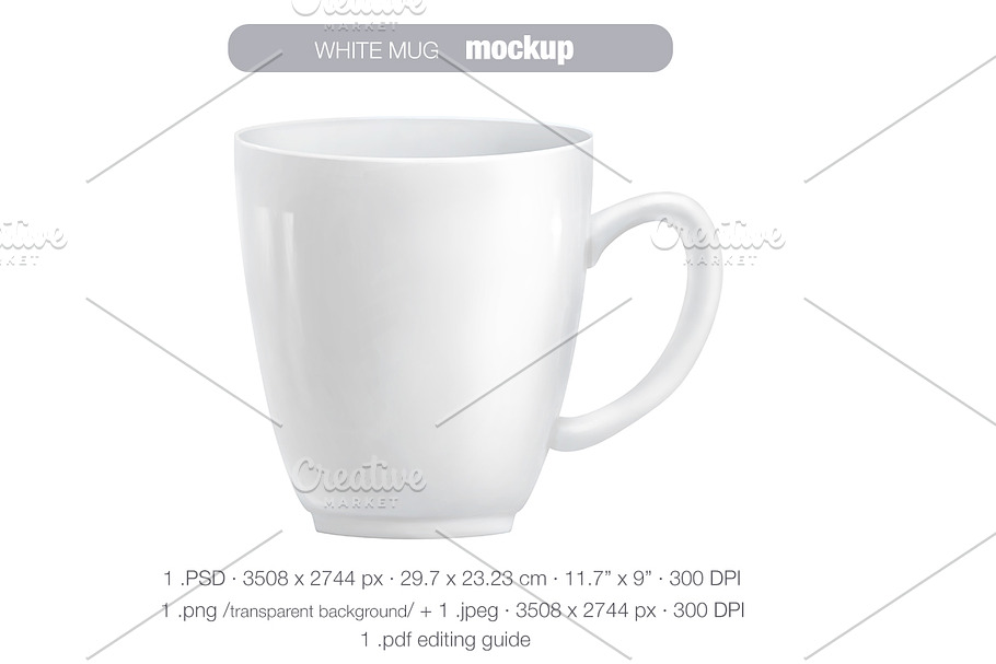 White mug MOCK UP in Product Mockups - product preview 8