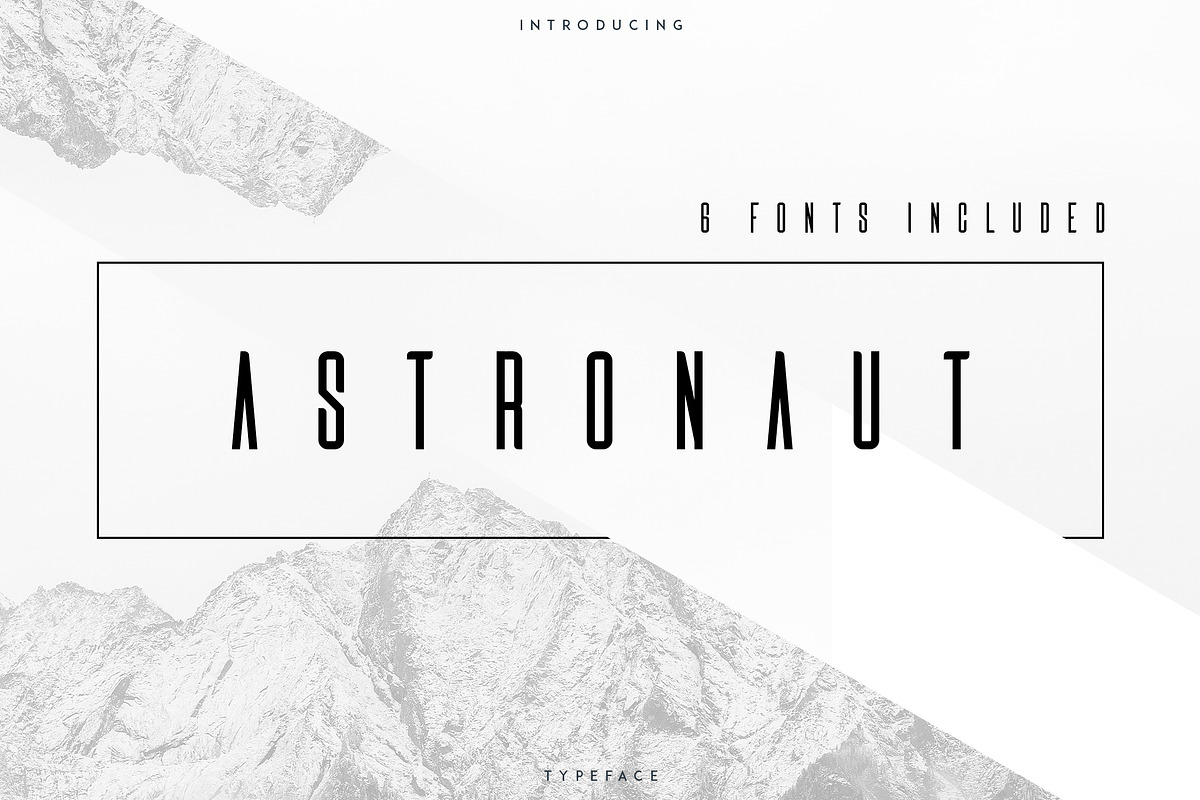 Astronaut Typeface - 6 fonts in Display Fonts - product preview 8
