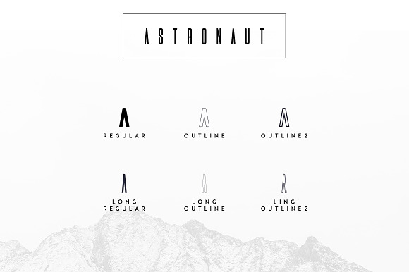 Astronaut Typeface - 6 fonts in Display Fonts - product preview 1