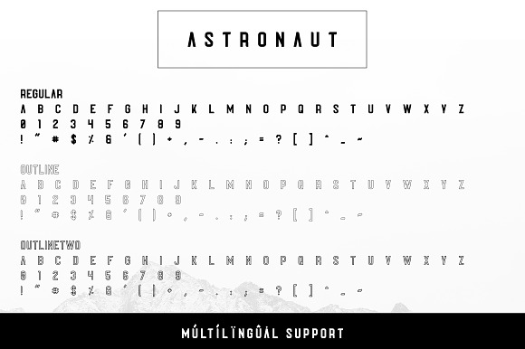 Astronaut Typeface - 6 fonts in Display Fonts - product preview 6