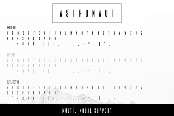 Astronaut Typeface - 6 fonts in Display Fonts - product preview 7