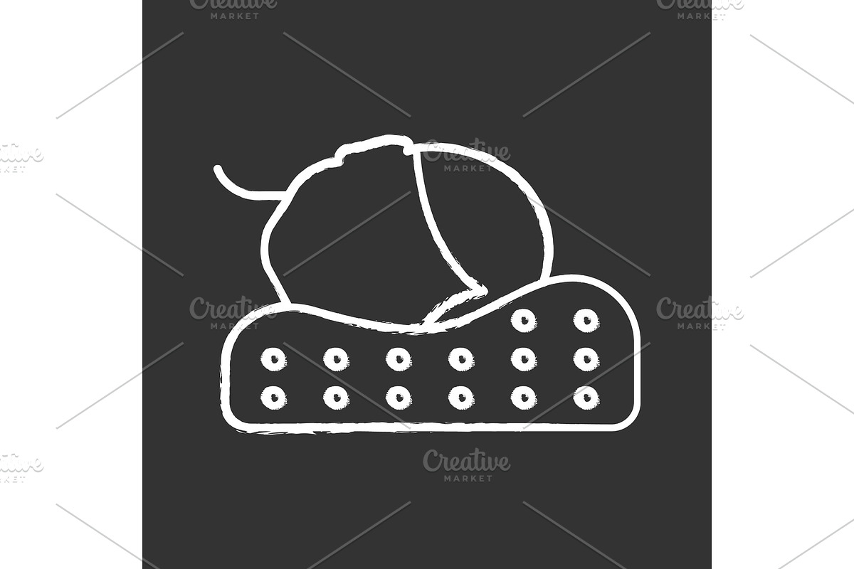 Orthopedic pillow chalk icon in Icons - product preview 8