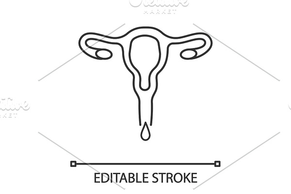 Menstruation linear icon