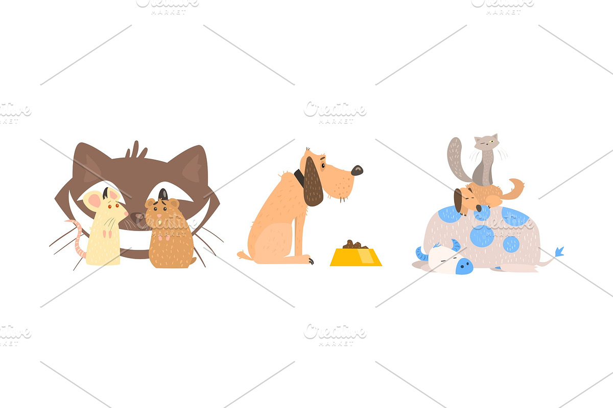 Funny animal characters in in Illustrations - product preview 8