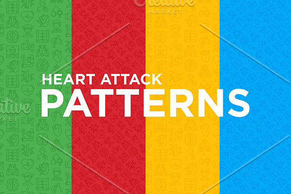 Heart Attack Patterns Collection in Patterns - product preview 5