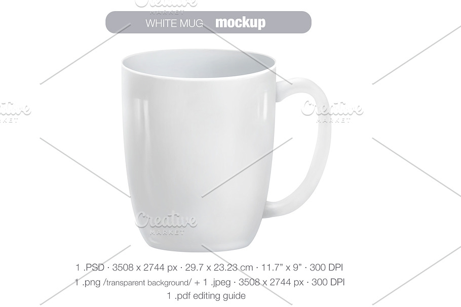 White mug MOCK UP in Product Mockups - product preview 8
