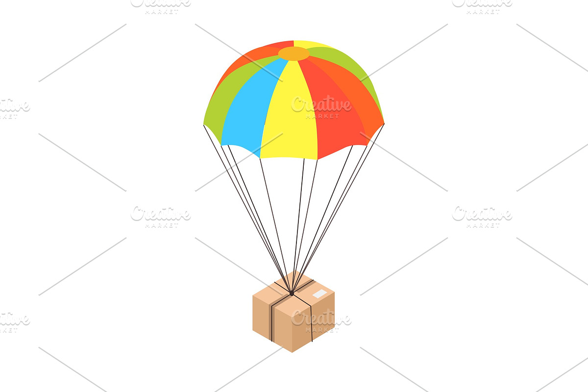Internet Purchase Delivery Isolated in Illustrations - product preview 8