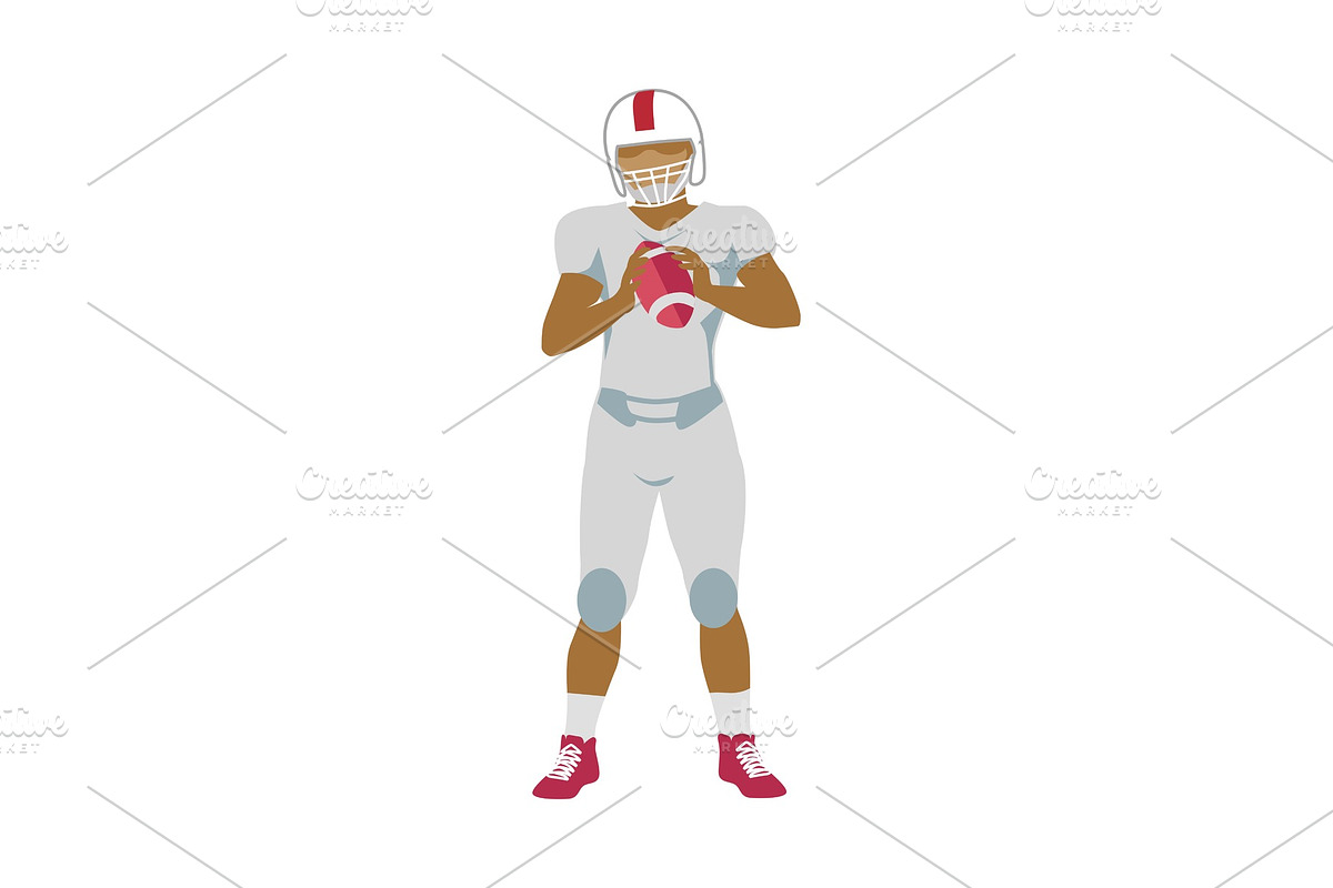 American Football Player in in Illustrations - product preview 8