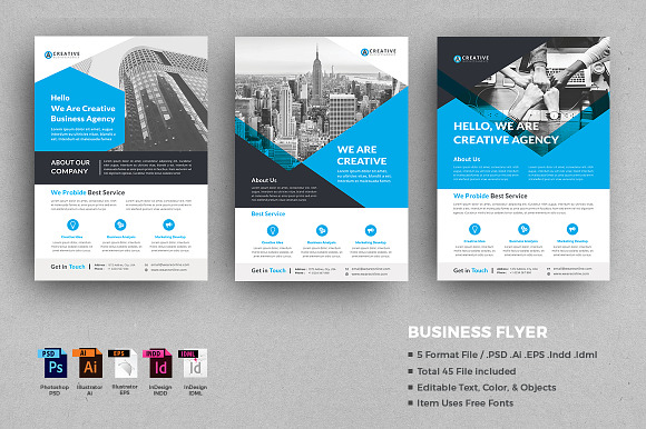 Business Flyer Bundle in Flyer Templates - product preview 1