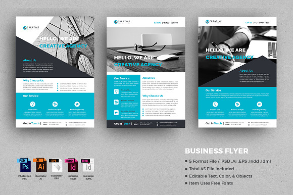 Business Flyer Bundle in Flyer Templates - product preview 9