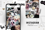 Instagram PUZZLE template - Collage