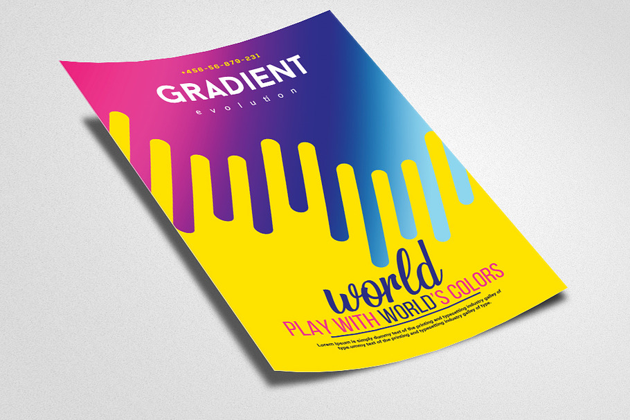 Gradient Style Psd Flyer Templates