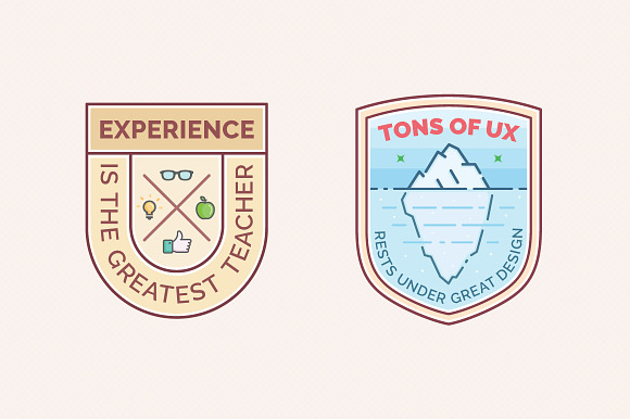 UX Workflow - Badges Filled Version in Icons - product preview 1