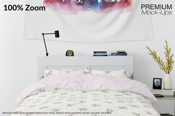 Tapestries in Bedroom - Many Sizes in Product Mockups - product preview 14