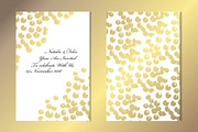 Golden Dots Card Template