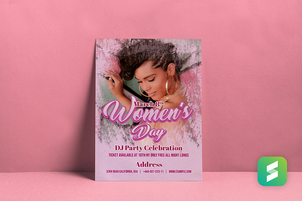 Party-Women's Day Flyer Print Ready