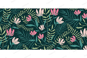 Flowers Seamless Floral Pattern