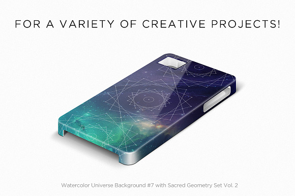 Watercolor Universe Backgrounds in Textures - product preview 3