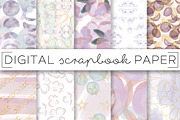 Lavender Moons Abstract Print Papers