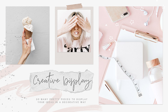 Font Bundle + Collage Graphics in Script Fonts - product preview 12