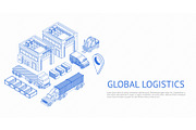 Web design of global logistics