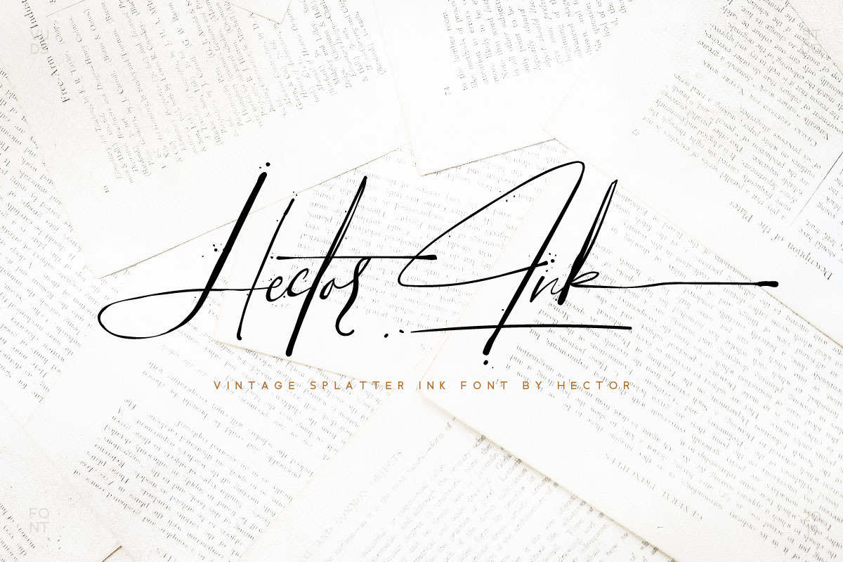 Hector Ink in Script Fonts - product preview 8