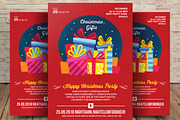 Modern Happy Christmas Party Flyer