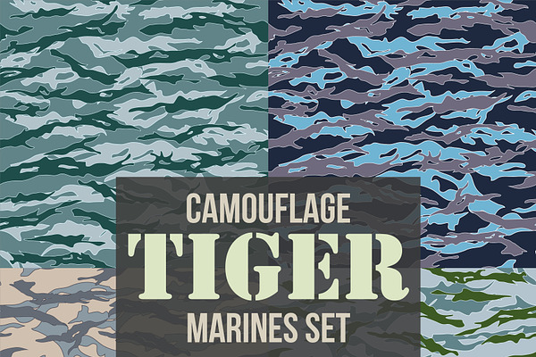 Tiger Marines Camouflage Pattern Set