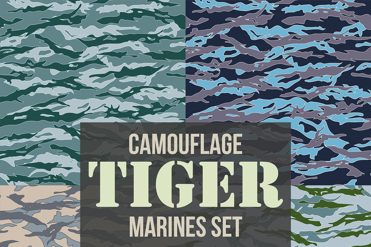 Tiger Marines Camouflage Pattern Set in Patterns - product preview 8