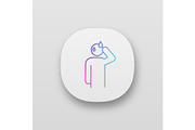 Sweating man app icon