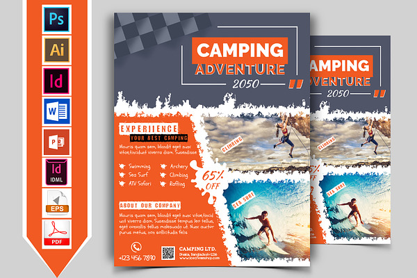 Camping Adventure Flyer Vol-01