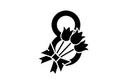 International Women's Day glyph icon