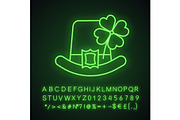 Saint Patrick's Day neon light icon