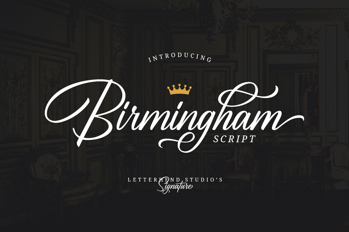 Birmingham - Signature Script in Script Fonts - product preview 8