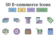 E-commerce – Epic landing page icons
