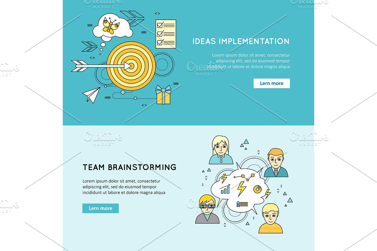 Ideas Implementation, Team in Illustrations - product preview 8