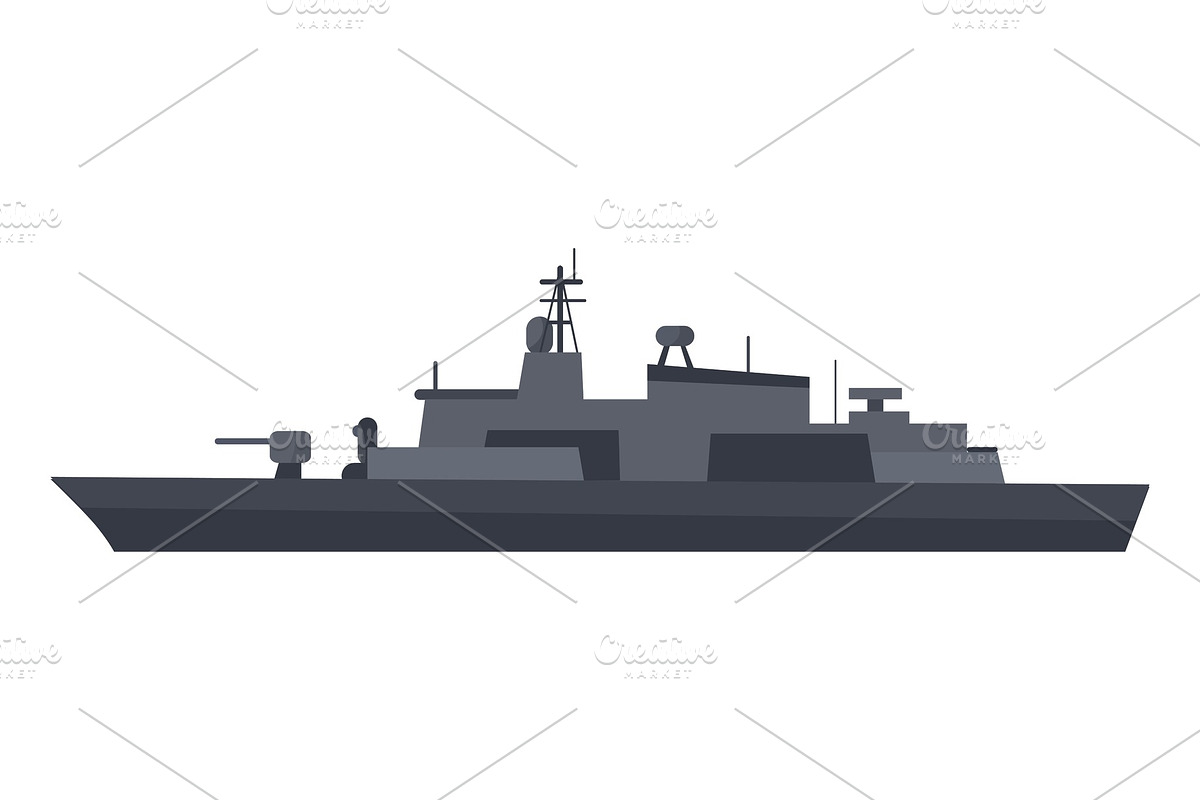 Coast Guard Cutter Flat Design in Illustrations - product preview 8