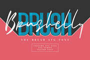Brushelly SVG Brush - Free Sans