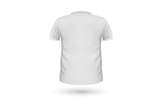 T-shirt Teplate. Back View. Vector
