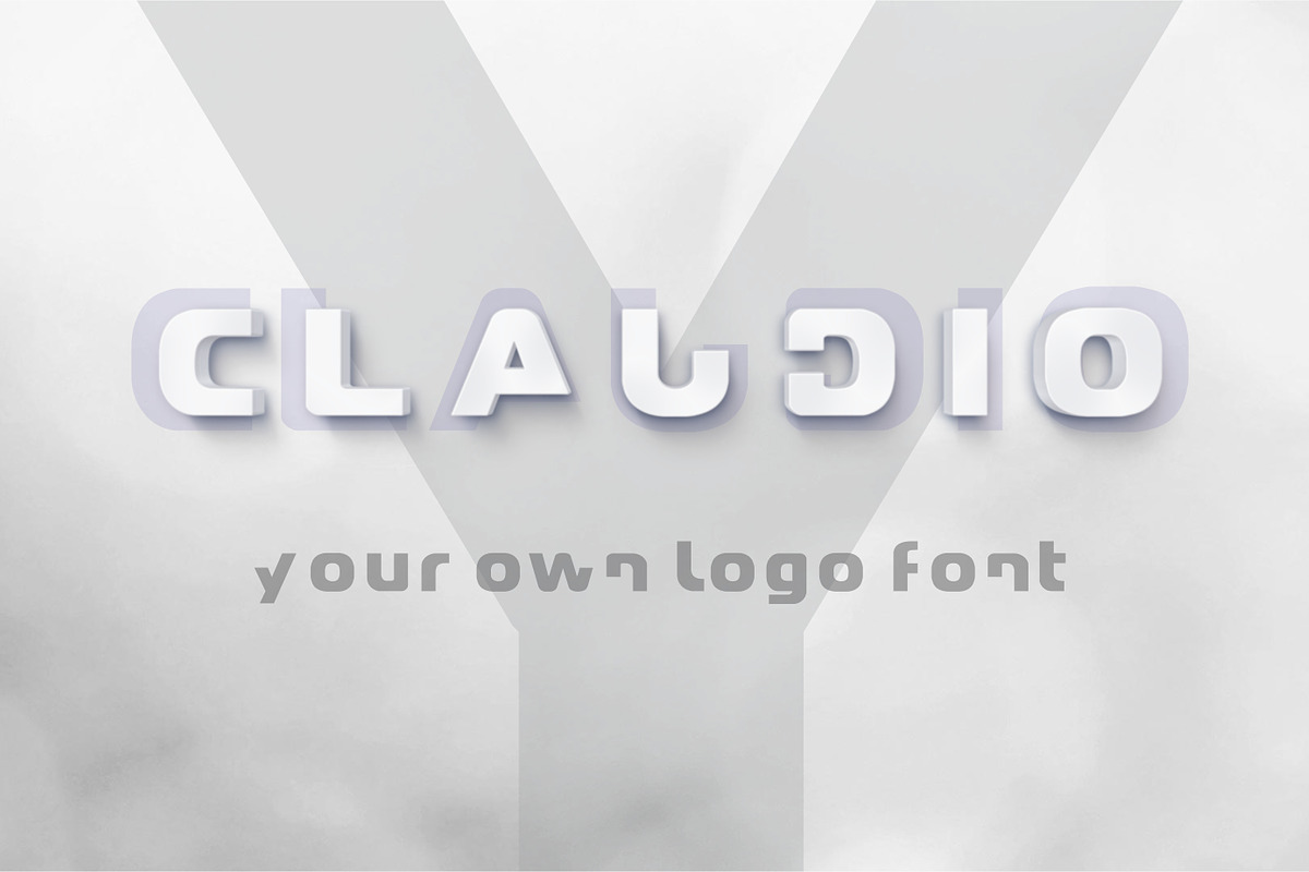 Claudio - Logo design font in Display Fonts - product preview 8