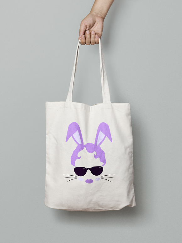 Happy Easter Bunny face Clipart in Illustrations - product preview 8