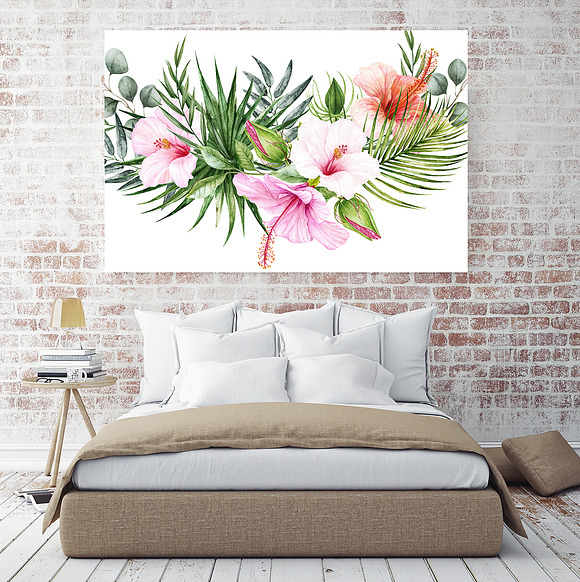Tropical watercolor collection in Illustrations - product preview 4