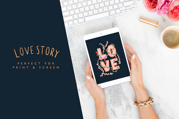 Love Story Gouache Illustration Pack in Illustrations - product preview 1