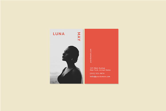 LUNA MAY - Business cards template in Business Card Templates - product preview 2