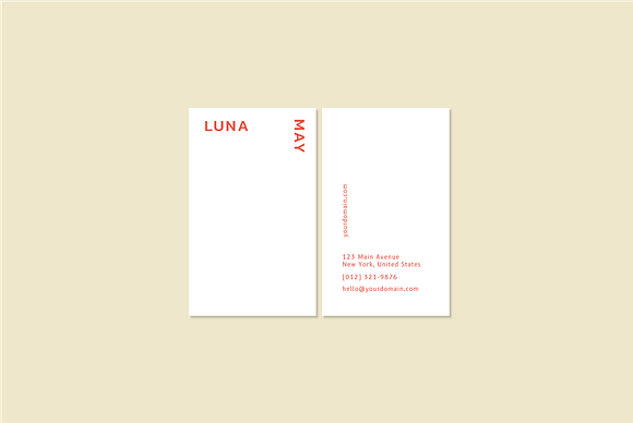 LUNA MAY - Business cards template in Business Card Templates - product preview 5