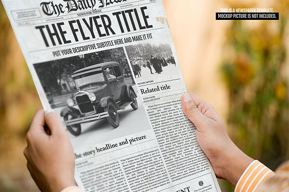 Photoshop Newspaper Template in Flyer Templates - product preview 4