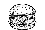 Hamburger eps illustration